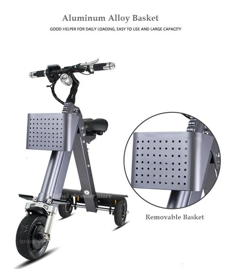 Daibot Folding Electric Scooter 3 Wheel Electric Scooters 48V 350W Three Wheel Electric Tricycle For ElderlyLadies (31)