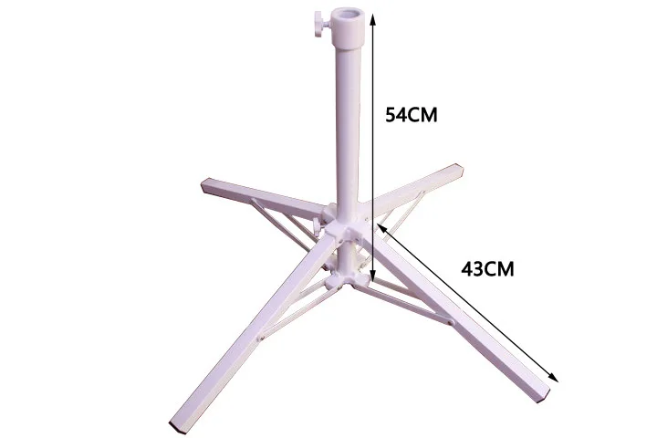 Fishing Umbrella Sunshade Base Folding Cross Iron Umbrella Base Outdoor Sunshade Fixed Umbrella Foot Portable Legs