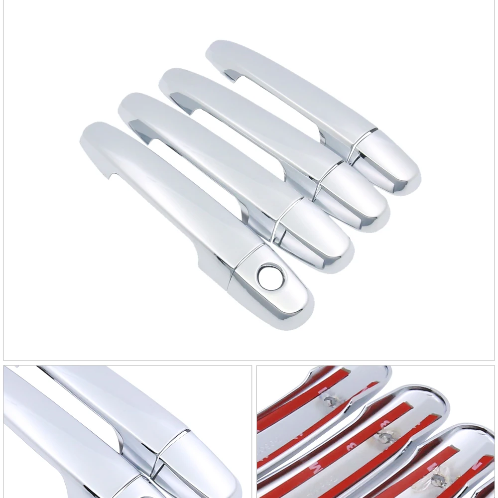 Door Handle Car Accessories for Toyota Innova AN40 2004~ Chrome Handle Cover Trim Set Car Stickers 2013 2012 2011 2010 2009