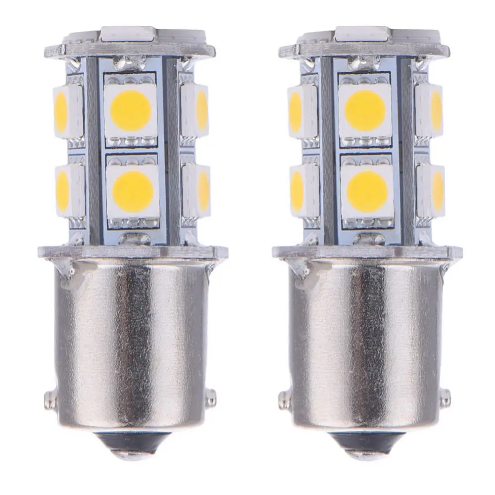 2 шт. светодиодные лампы для указателей поворота 1156 BA15S P21W R5W R10W 13-SMD | Автомобили и