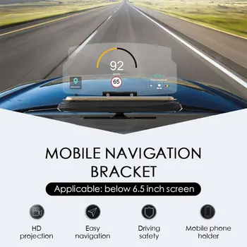 

Car Navigation HUD Car Phone Mounting Bracket Universal Auto Phone Mounting Bracket GPS Mount Black Pink Pratical
