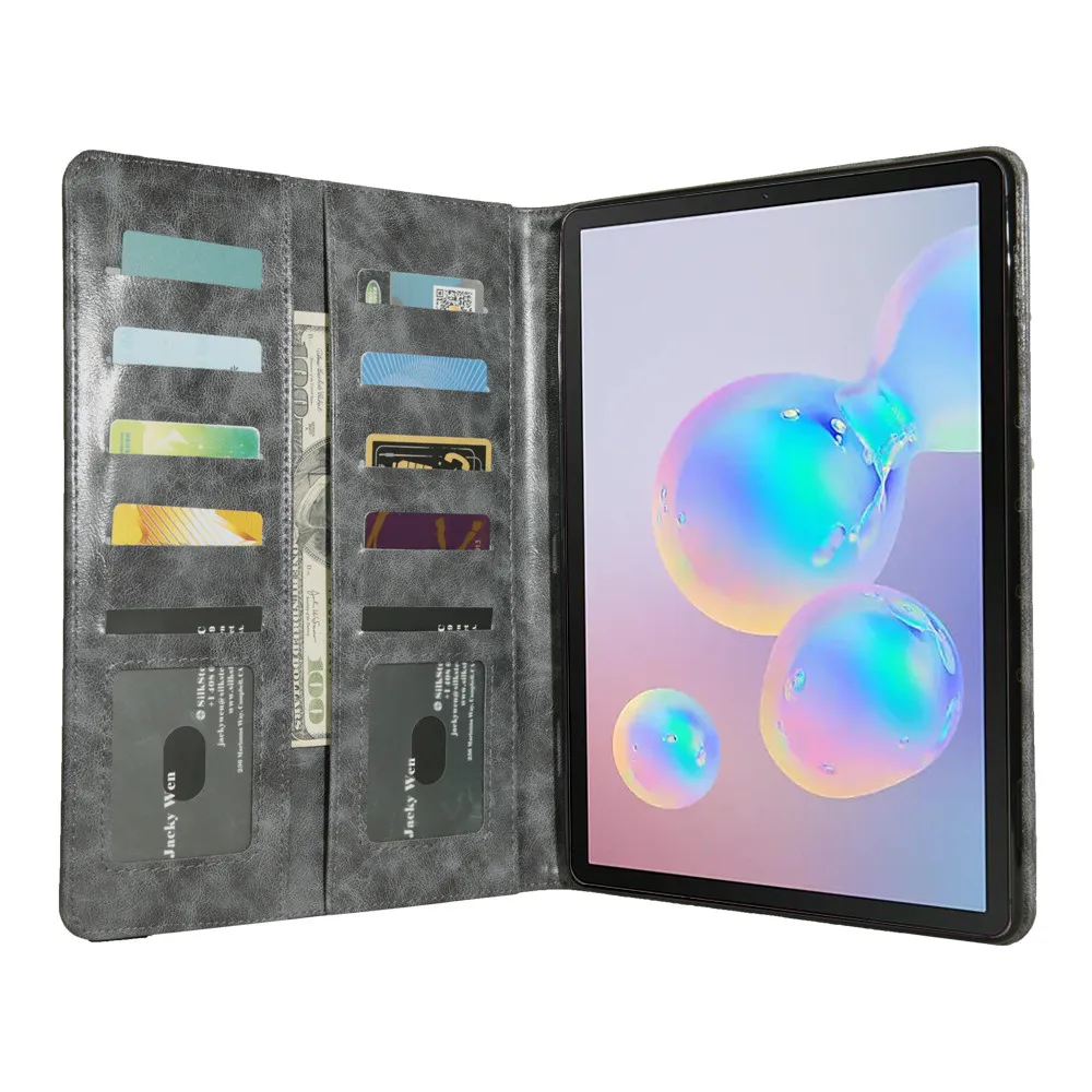 OMESHIN для samsung Galaxy Tab S6 10,5 T860/T865 Кожаный противоударный чехол-книжка с подставкой Роскошный кожаный чехол