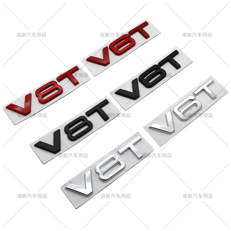 Подходит для Audi V6T V8T металлический логотип для автомобиля A4LA6LS7Q5Q3 излучающее крутое модифицированное крыло наклейки на бампер