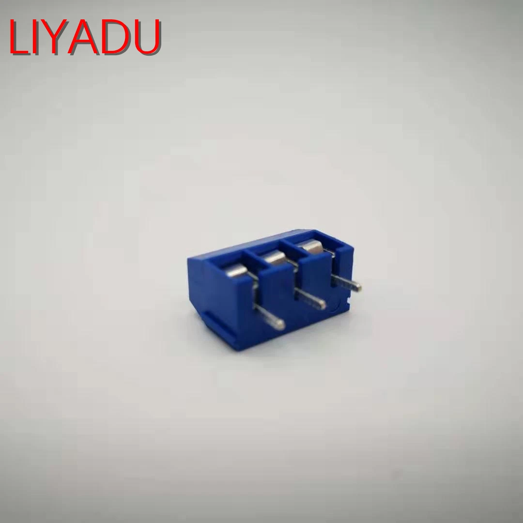 20 шт./лот KF301-3P Сращивание, винт типа PCB расстояние 5,0 Разъем терминалы, терминал синий/зеленый/черный kf301