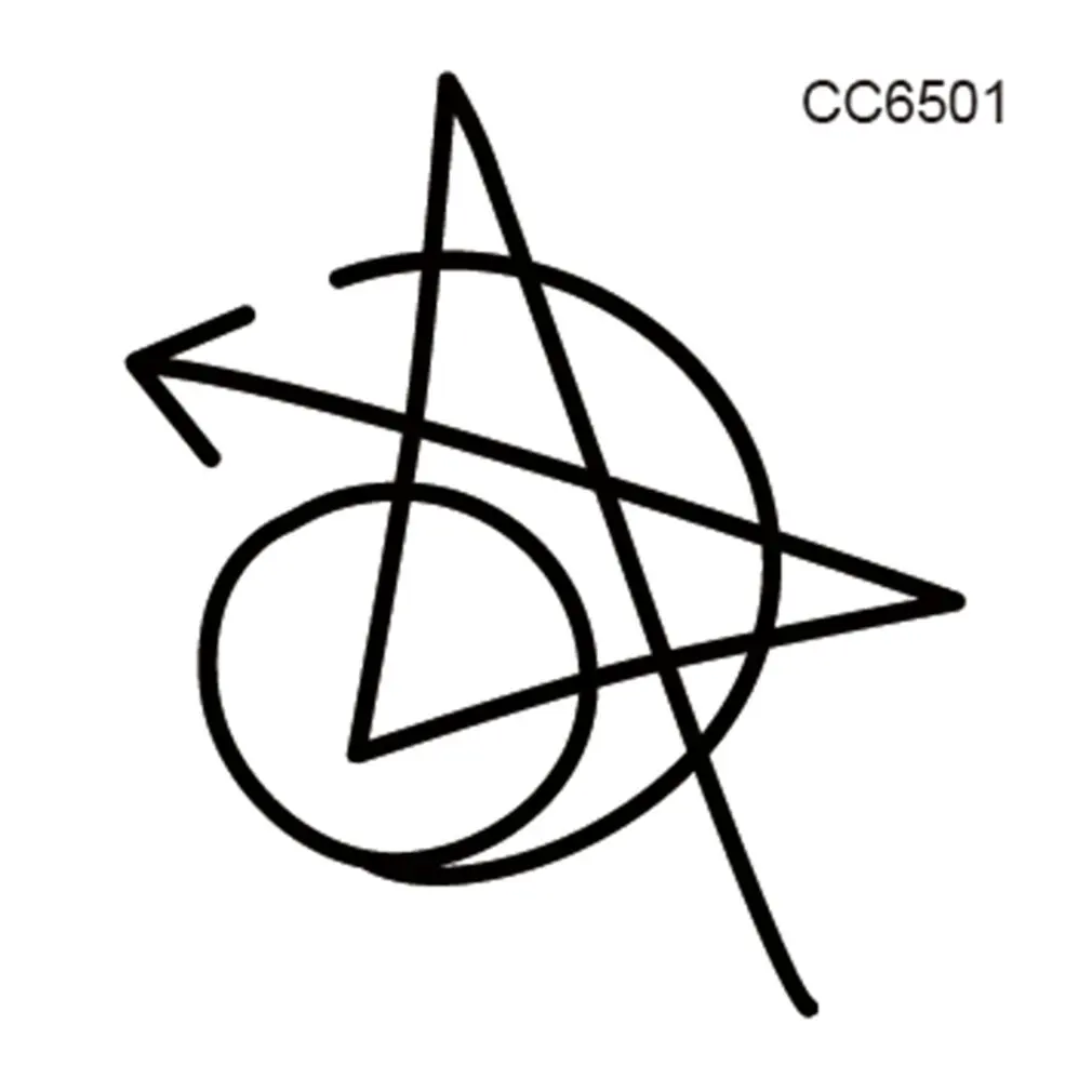 CC6161P2 Экологически чистые Водонепроницаемые Оригинальные тату-наклейки - Цвет: CC6161P2