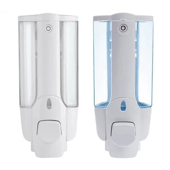 

100ML Adhesive Soap Dispenser Wall Mount Drill Free Detergent Shampoo Dispensers Single Hand Kitchen Soap Bottle For Bathroom