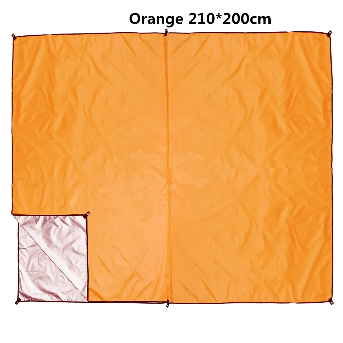 ORANGE 210X200cm Пляжное укрытие от солнца брезент водонепроницаемый тентовая тень ультралегкий УФ садовый тент навес Зонт Открытый Кемпинг гамак дождь муха - Цвет: ORANGE 210X200cm