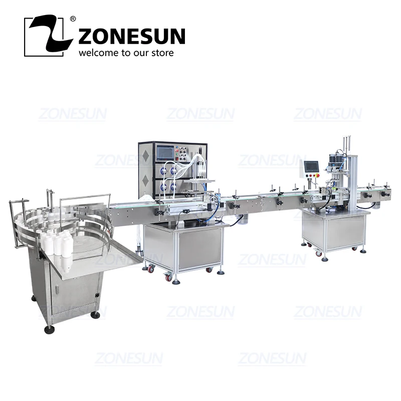Линия по производству ZONESUN для сока молока маленькая автоматическая бутылка