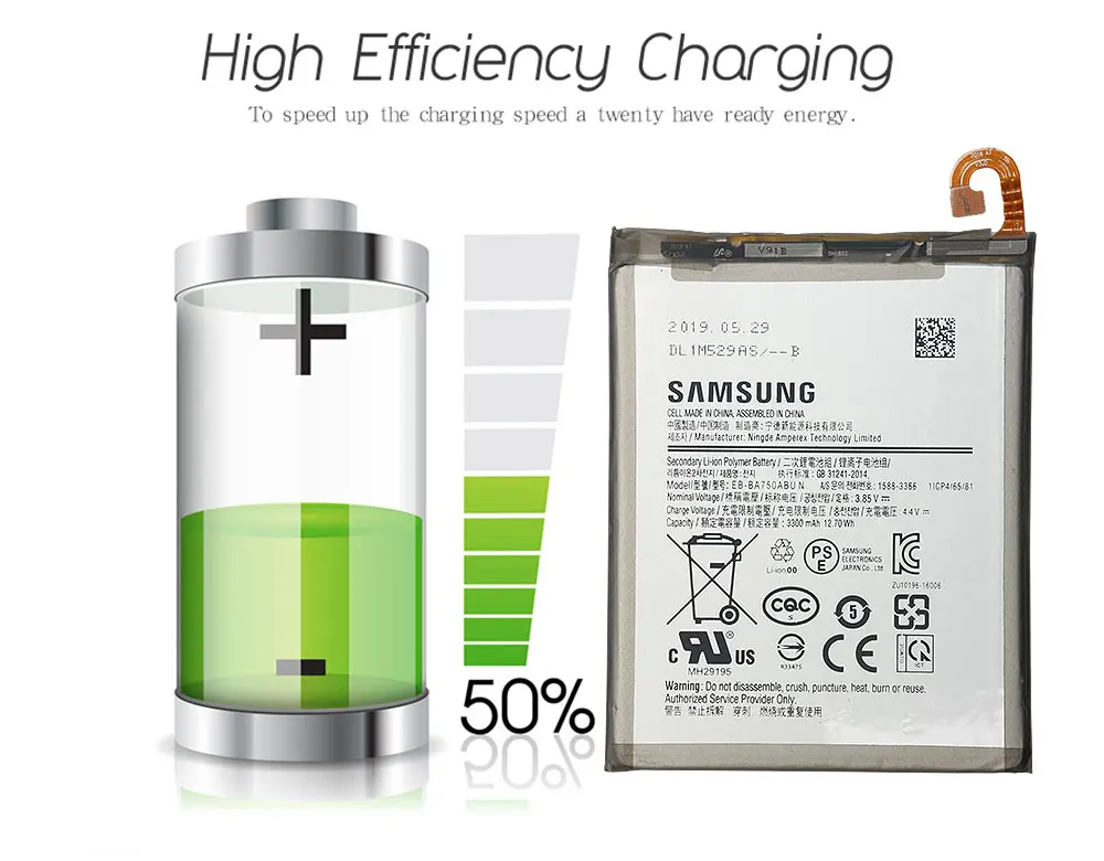 Samsung аккумулятор для телефона EB-BA750ABU для samsung Galaxy A7 версия A730x A750 SM-A730x 3300mAh Аккумуляторы мобильных телефонов+ Инструменты
