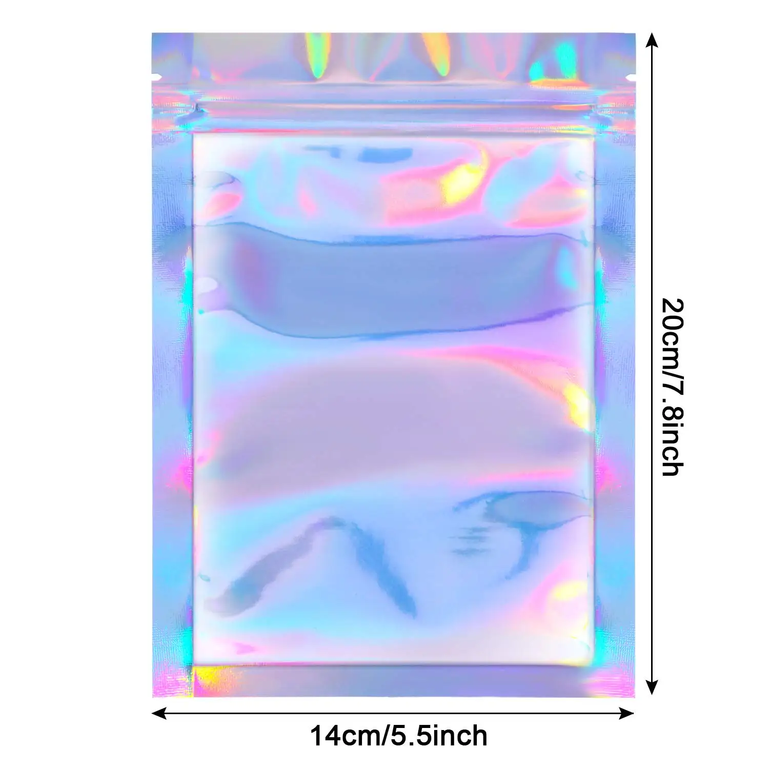 100 шт плоская косметичка с замком молнией для ванны одной стороны прозрачная