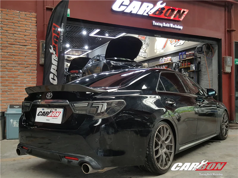 Спойлер для TOYOTA Mark X 2010 2018 спойлер REIZ высококачественный задний из углеродного