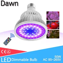 Полный спектр светодиодный светильник лампа для выращивания лампада E27 E26 комнатное растение лампы цветущие растения Гидропоника системы сад 85-265 в сад