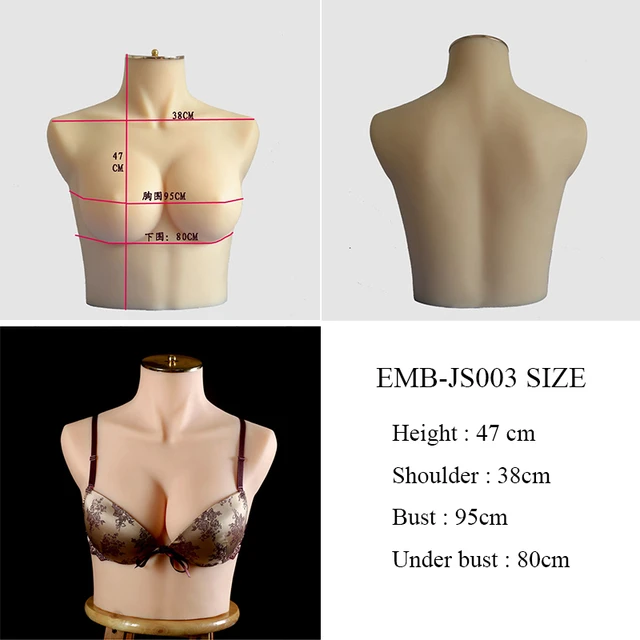 34C cup size Lady Bra display plastic hanger Plated metal effect Bikini  show model for professional