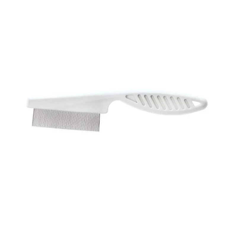 Comfort Head Lice Comb Metal Nit Hair Fine Toothed Flea Flee Handle For Pet Cat Dog