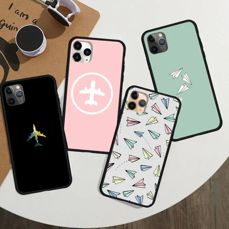 

The World Paper Plane Aircraft Phone Case for iPhone 11 12 mini pro XS MAX 8 7 6 6S Plus X 5S SE 2020 XR