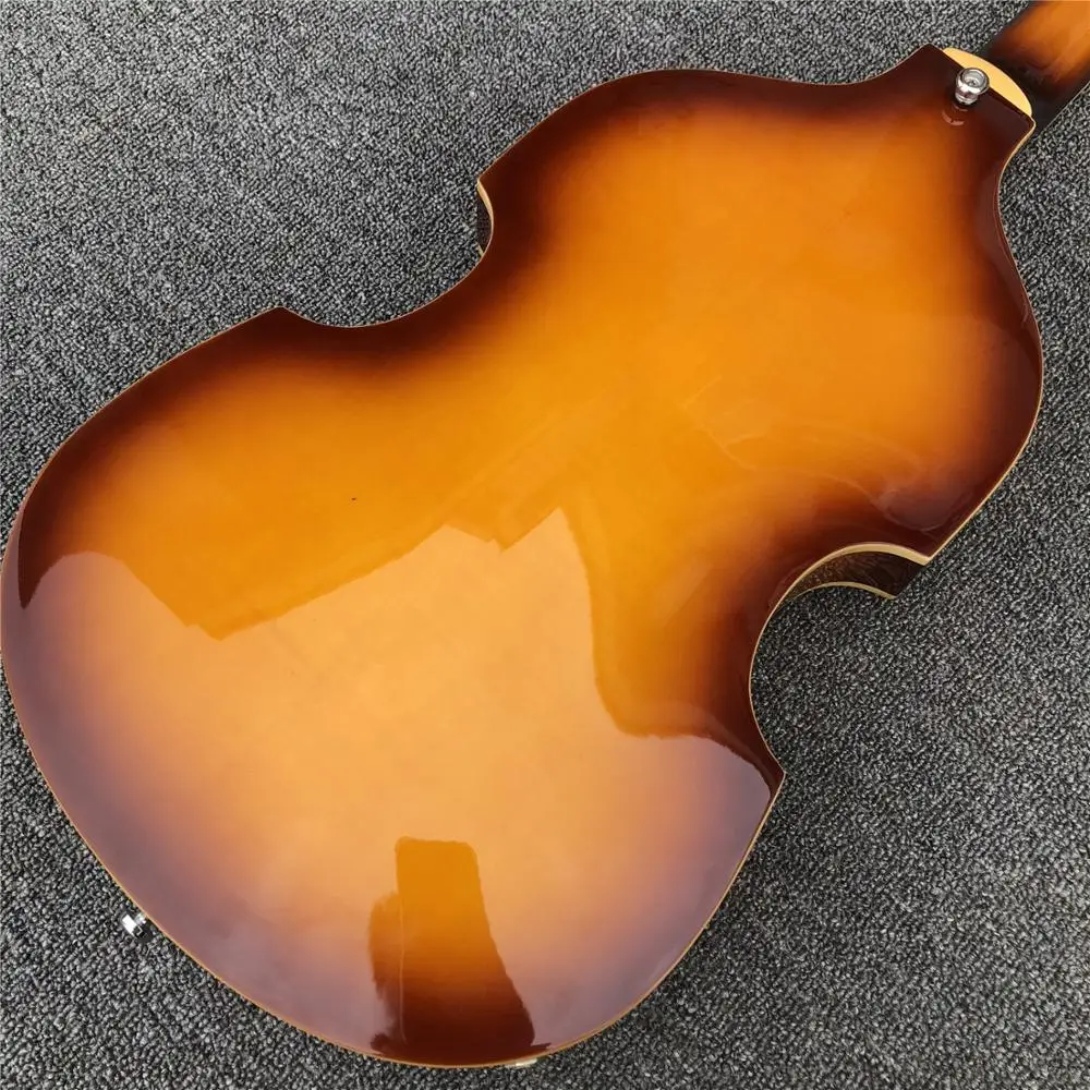 Закат Hofner Скрипка 4 струны электрическая бас гитара BB2 значок серии Hofner клен Винтаж CT бас