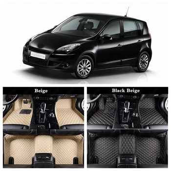 

Personalized Custom Car Floor Mats for Renault Talisman Logan Fluence Scenic Captur Espace Leather Auto Carpet Cover Foot Rugs