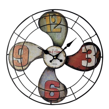 

Creative Metal American Style Fan Shell Decorative Wall Clock Pendant New Fashion Home Living Room Wall Decoration Wall Clock