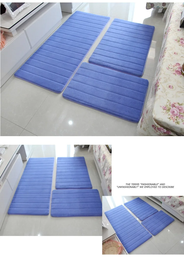 3 шт./компл. Memory Foam коврик для ванной коврик, современный напольный анти-на плюшевой подкладке, Ванная комната ковры коврики, ковер, Ванная комната, туалет коврик, коврик alfombras