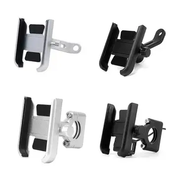 

Motorcycle Mobile Phone Holder Outdoor Riding Navigation Clip Shockproof Aluminum Alloy Stable Stand