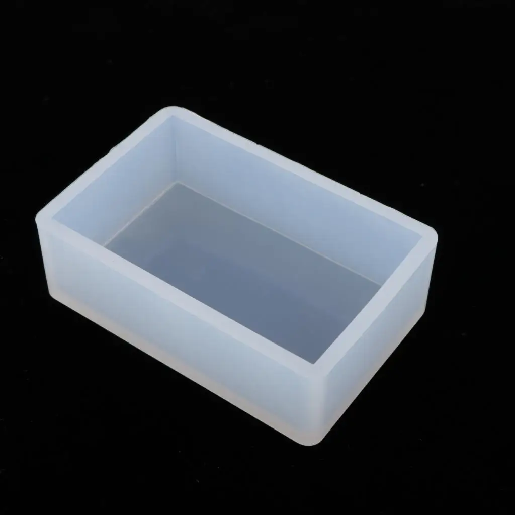 Resin Mold Rectangle Silicone Mould Necklace Jewelry Mold Flower Pot Storage Box