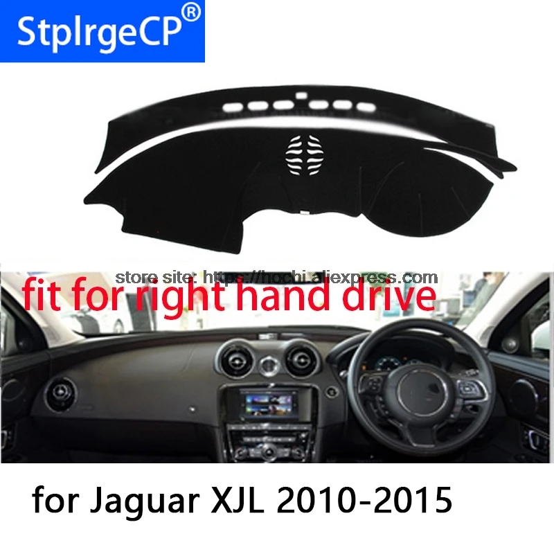For Jaguar XJL XF right hand drive dashboard mat Protective pad black