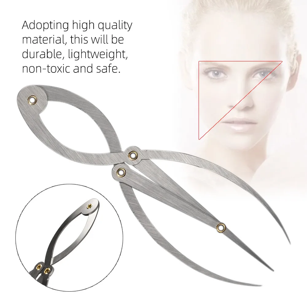 Permanet Makeup Ruler Measure Microblading ruler eyebrow shaping Makeup Tattoo Shaping Measuring Stencil Gear and grooming Tool