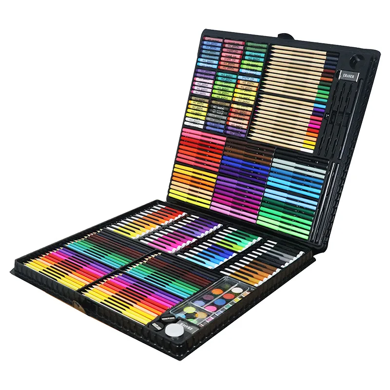 

288 Pcs/Set Painting Drawing Art Set Paint Brushes markers Watercolor Colours Pens Water Color Pencils Arter Supplies Kids Gift