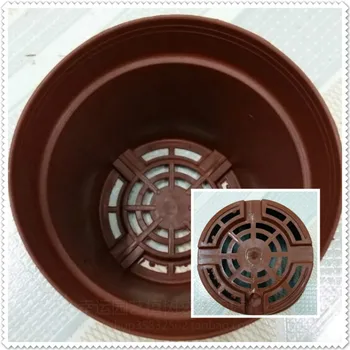 

30 sets of plastic seedling basin red net bottom of flower seedling Basin