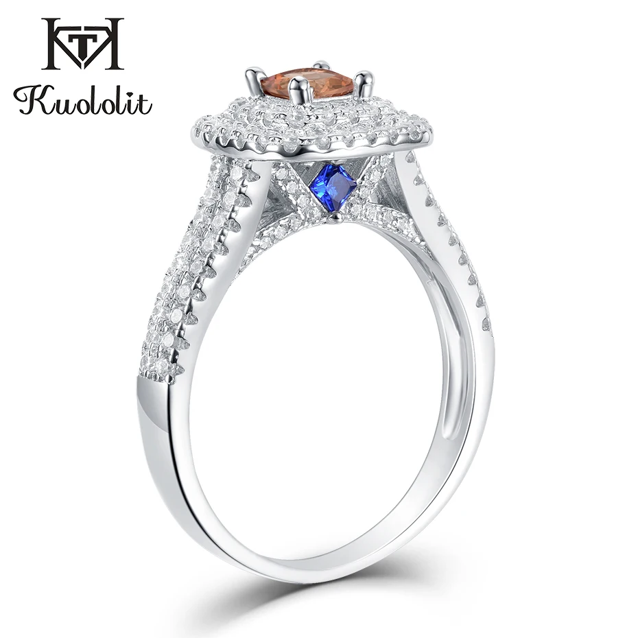 

Kuololit Diaspore Sultanite Gemstone Ring for Women Solid 925 Sterling Silver Color Change Turkey zultanite Wedding Fine Jewelry