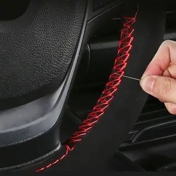 

Anti-Slip Steering Wheel Cover Sport leather Hand-stitched Non-slip Fashion