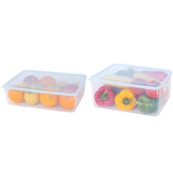 

Kitchen Transparent Storage Box Grains Beans Storage Contain Sealed Home Organizer Food Container Refrigerator Storage Boxes