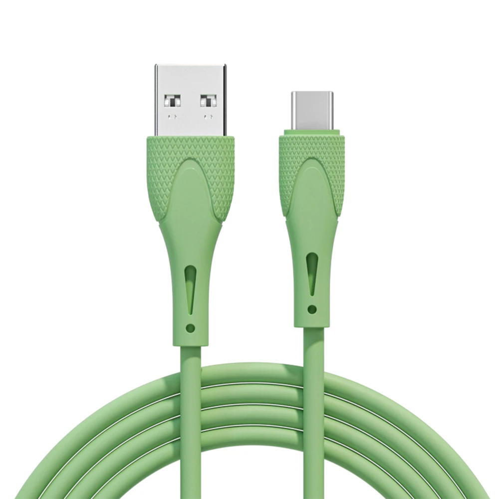 Liquid Silicone USB Cable 2.4A Fast Charging Wire Type-C/Micro USB/iOS Quick Charger Data Cable Core For iphone huawei xiaomi 11 iphone to hdmi