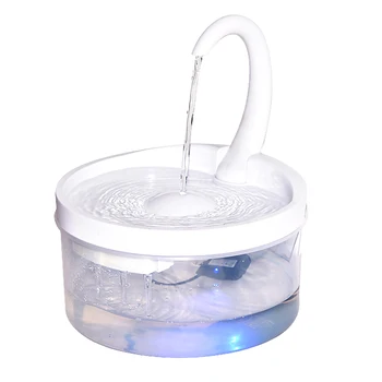 

Home Drinking Patio Cat Dog 2L With LED Light Automatic Electric USB Powered Easy Clean Dispenser Silent Pump Pet Water Fountain