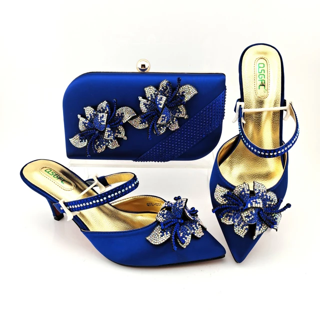 Doershow Italian Shoe and Bag Set New Women Shoes and Bag Set In