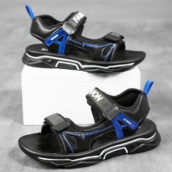 

Summer boys Sandals fashion breathable mesh flat beach sandals Kids sport shoes casual sandals boys seakers SD113