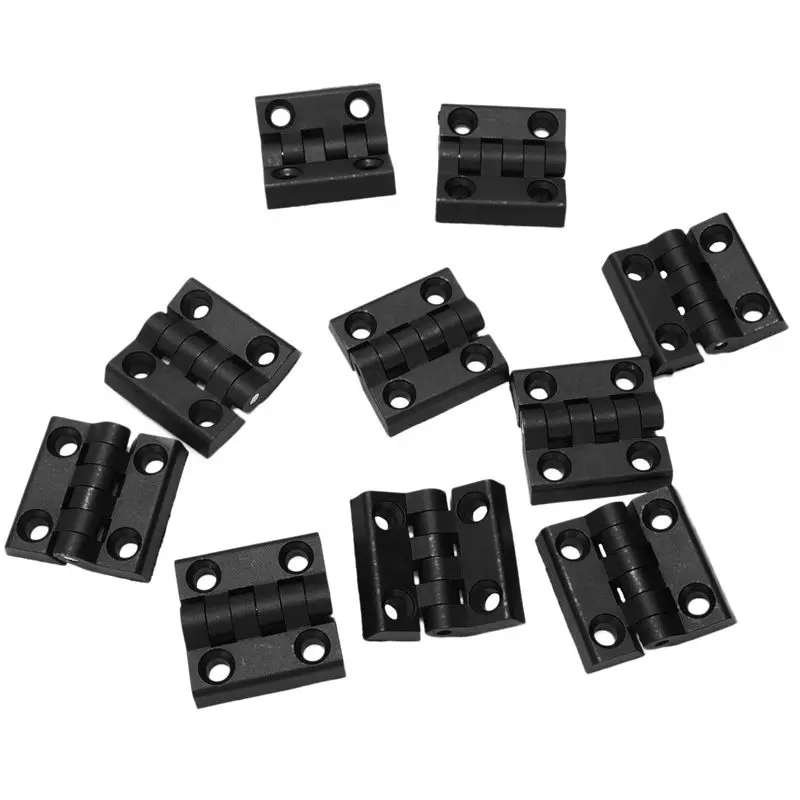 

Reinforced Plastic Door Bearing Butt Hinge 10pcs,Black