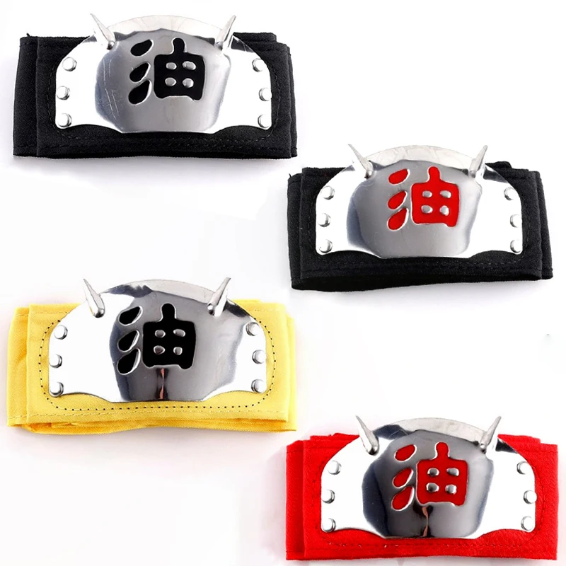 Naruto Jiraiya Cosplay Forehead Headband Shippuden Anime Action Figurs Headband Model Cos