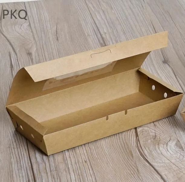 40 шт крафт-бумажная коробка для упаковки конфет, печенья, торта, коробка для подарков, сладостей, упаковочная коробка с прозрачным окном
