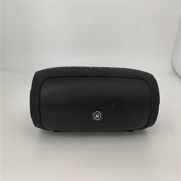 Черный Bluetooth колонки Беспроводной Открытый USB/TF/FM радио/AUX Стерео Бас громкоговоритель - Цвет: Черный