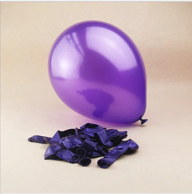 Purple 50 шт./лот 10 дюймов 1,5 г перламутровые латексные шары с днем рождения вечеринки свадьбы рождества украшения Детские игрушки Воздушные шары воздушные шары - Цвет: Purple