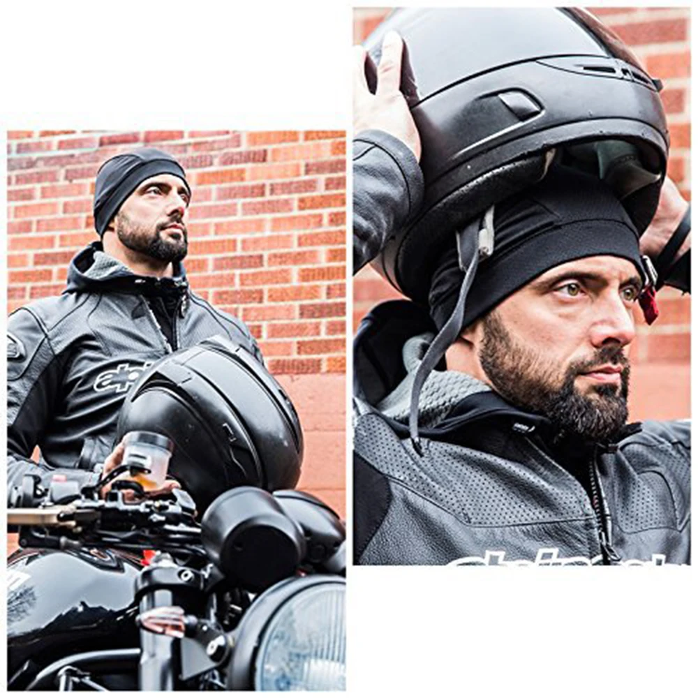 Мотоциклетный шлем, внутренняя Кепка, быстросохнущая дышащая шапка, шапочка, кепка для шлема, купольная Кепка, Влагоотводящая зимняя