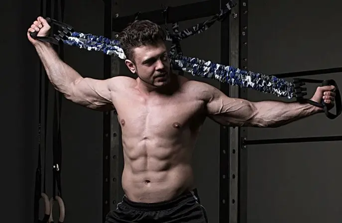 

Chest Training Resistance band Expander elastic Pull Rope Strength Trainer Fitness Home Gym Workouts Equipment