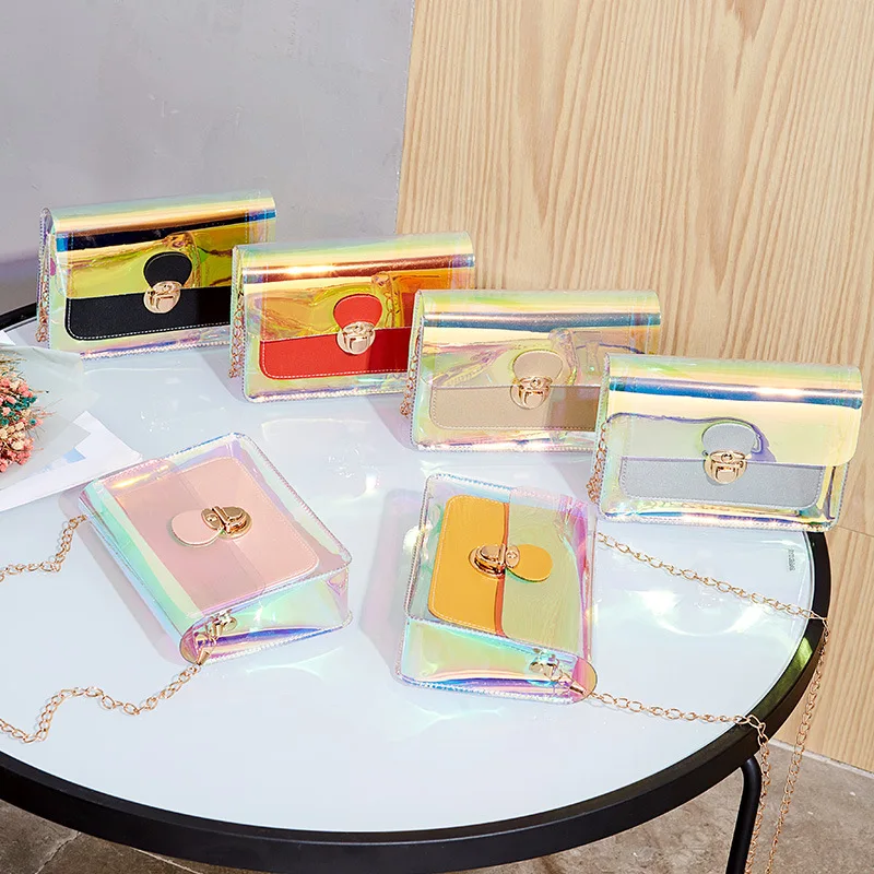 

Korean version of the lock chain small square bag 2020 summer ladies messenger mobile phone change mobile phone bag