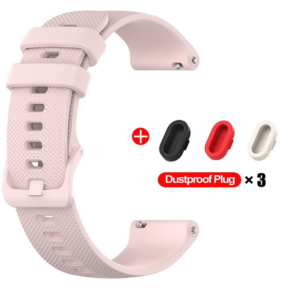 Silicone Strap For Garmin Venu 2 Strap Replacement Watch Strap For Garmin Venu 2S sq Strap For Garmin Venu With Dustproof Plug 