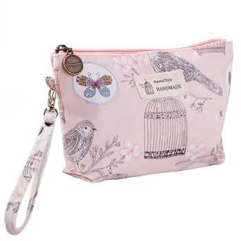 

Waterproof Cloth Cosmetic Storage Bag Printing Women Portable Clutch Waterproof Travel Wash Bag