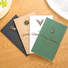 Рождественская открытка на заказ новая маленькая открытка на день благодарения креативный Ретро подарок ручной работы Подарочная открытка