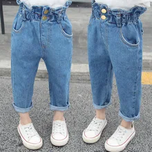 Штаны для малышей; детские брюки; сезон осень-зима; Новинка года; стильные джинсы для девочек; весенне-осенние штаны для малышей