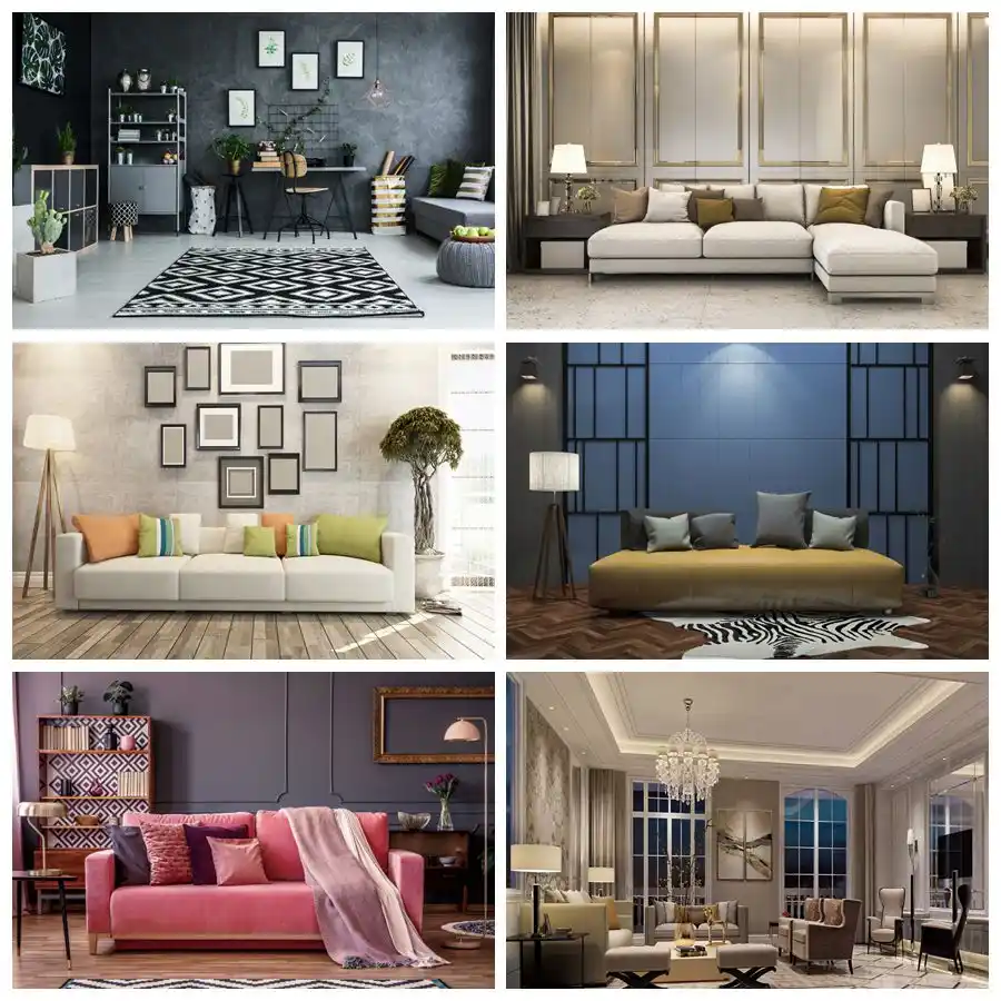 Laeaccoリビングルームのソファ毛布ベビー子インテリア写真背景木製本棚写真撮影の背景の写真 Background Aliexpress