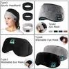 Wireless bluetooth 5.0 Earphones Sleeping Eye Mask Music player / Sports headband Travel Headset Speakers Built-in Speakers Mic ► Photo 2/6